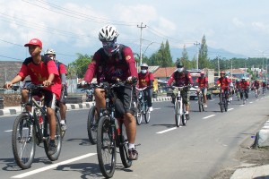 Anggota SSBC meninggalkan Magelang menuju Jogja.